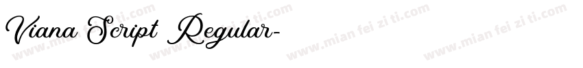 Viana Script Regular字体转换